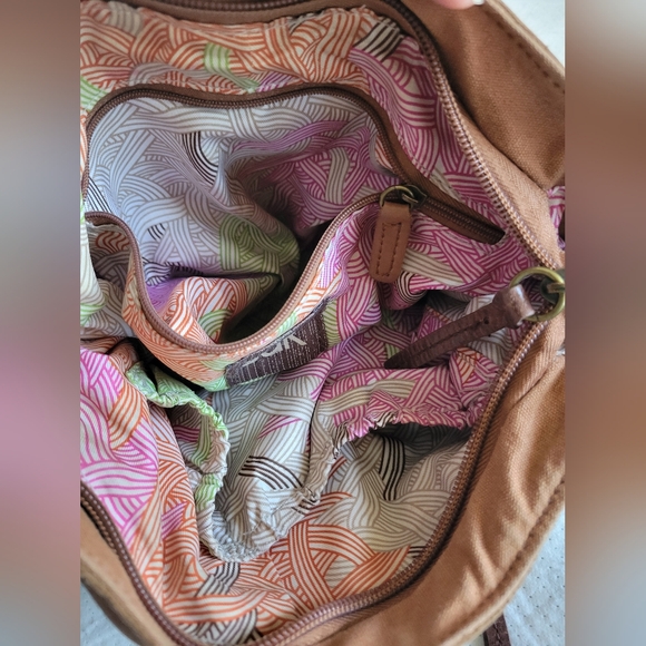 The Sak | Cute Brown Leather Braided Strap Shoulder Bag (OS) - Picture 13 of 16